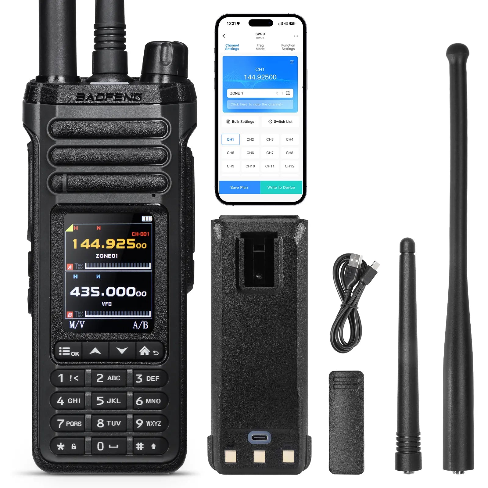 Baofeng SW-9 official manufacturer product view 1