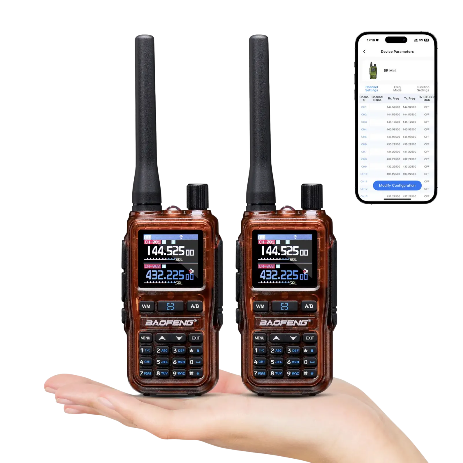 Baofeng UV-5R Mini official manufacturer product view 1