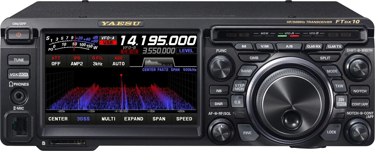 Yaesu FTDX10 official manufacturer product view 1