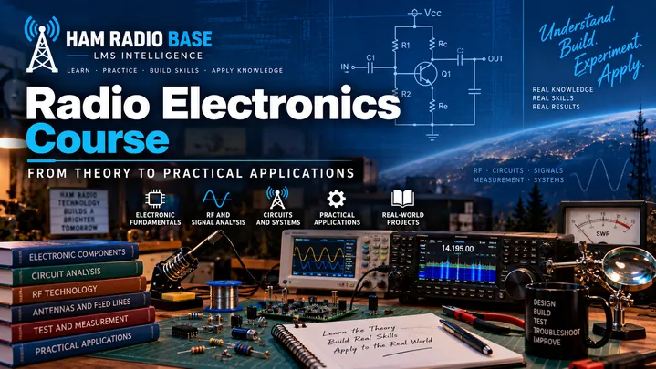 Ham Radio Base Radio Electronics Course course cover